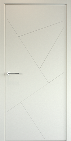 Межкомнатная дверь Albero Геометрия 2 ДГ эмаль латте