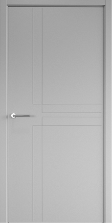Межкомнатная дверь Albero Геометрия 3 ДГ эмаль серая