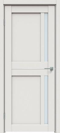 Межкомнатная дверь Triadoors 562 Белоснежно матовый стекло сатин