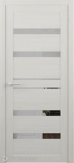 Межкомнатная дверь Albero Дрезден кипарис белый с зеркалом