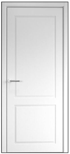 Межкомнатная дверь Albero Неоклассика 2 эмаль белая
