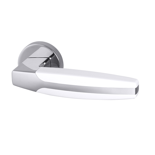 Дверная ручка Armadillo Urban R.URB52.ARC CP/White-14 хром/белый