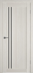 Межкомнатная дверь VFD Atum Pro 33 Artic Oak стекло лакобель черное black gloss