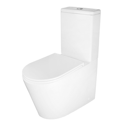 Унитаз-компакт безободковый Azario Maro AZ-2125A-R сиденье микролифт