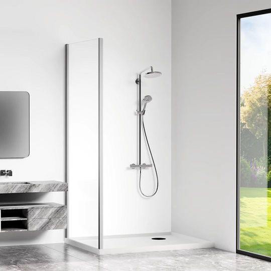 Боковая панель Bas Cube SP-100-C-CH 100x190 профиль хром