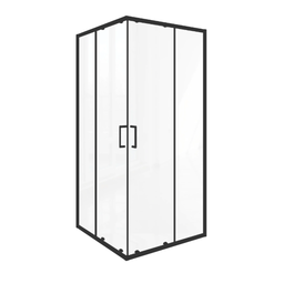 Душевой уголок Bas Lite CR-100-C-B 100x100x190 черный профиль