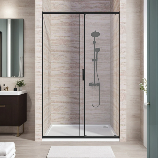 Душевая дверь Bas Lite WTW-130-C-B 130x190 черный профиль