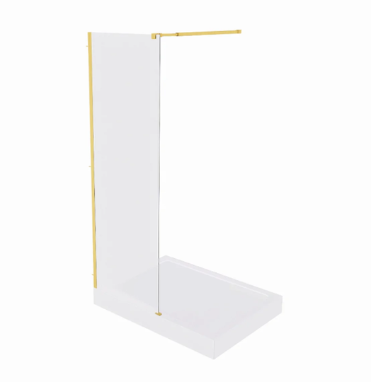 Душевая перегородка Bas Walk in SP-90-C-BG 90x190 матовое золото