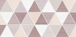 Декор Belleza Блум розовый геометрия 40х20 см