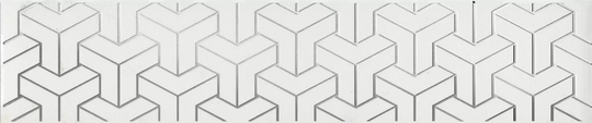 Бордюр Kerama Marazzi Ломбардиа белый 25х5,4 см AD\A569\6397