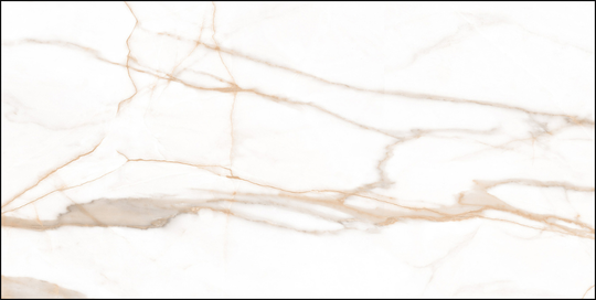 Керамогранит Ceradim Calacatta Goddes Gold белый 60x120 см