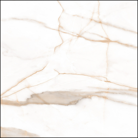 Керамогранит Ceradim Calacatta Goddes Gold белый 60x60 см