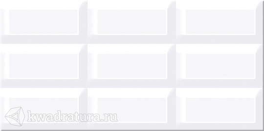 Плитка для стен Azori Вог белый 20.1x40.5 см