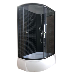 Душевая кабина Дана 24К L/R 120x80x215 черный кирпич