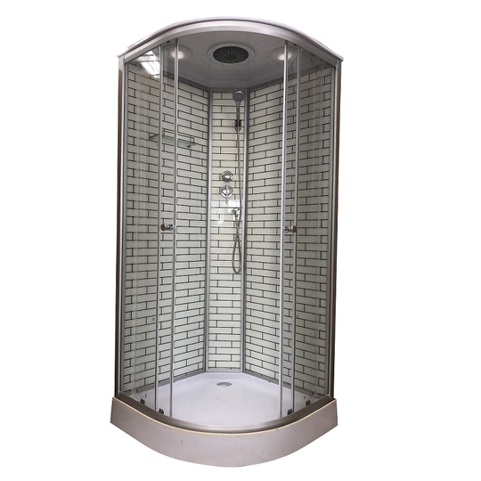 Душевая кабина Дана 31К 90x90x215 белый кирпич