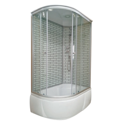 Душевая кабина Дана 34К L/R 120x80x215 белый кирпич
