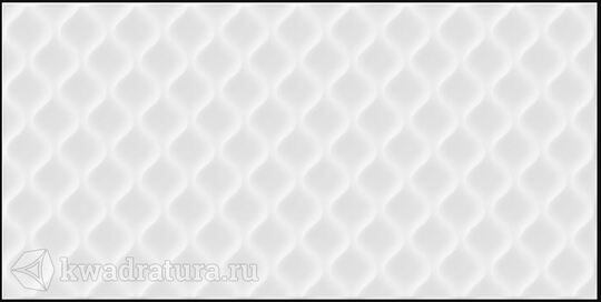 Настенная плитка Cersanit Deco белая рельефная 29,8x59,8 см