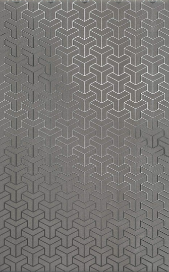 Декор Kerama Marazzi Ломбардиа серый темный 25х40 см HGD\C371\6399