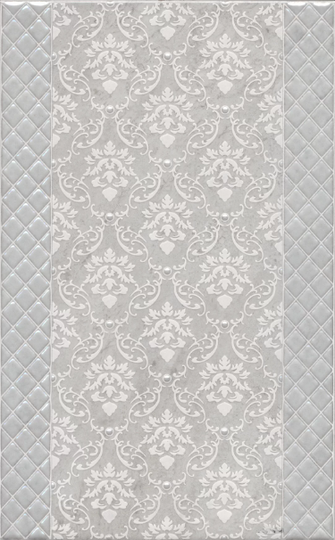 Декор Kerama Marazzi Мотиво серый светлый 25x40 см AZ\A053\6424