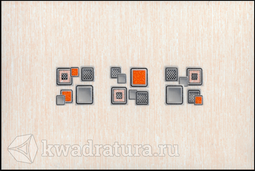 Декор Terracotta Laura Cube оранжевый 20x30 см