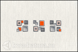 Декор Terracotta Laura Cube серый 20x30 см