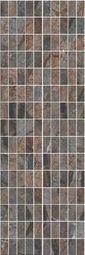 Декор Kerama Marazzi Театро коричневый мозаичный 25х75 см MM12143