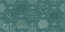 Декор Azori Devore Indigo Geometria 31.5х63