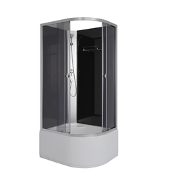 Душевая кабина Niagara Eco E90/70/40L/R/TN/BK 90х70х195 тонированное стекло без крыши