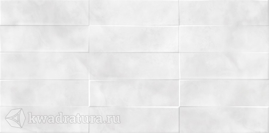 Настенная плитка Carly рельеф кирпичи CSL523D светло-серый 29,8x59,8 см