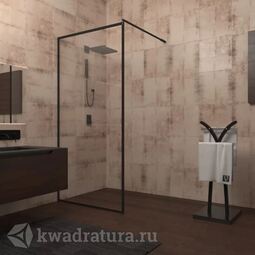 Душевая перегородка Veconi KR-71 110х195 черный профиль