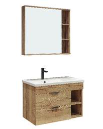 Комплект мебели для ванной Grossman Форта 80 дуб галифакс