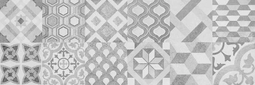 Декор Belleza Грэйс серый узоры 60х20 см