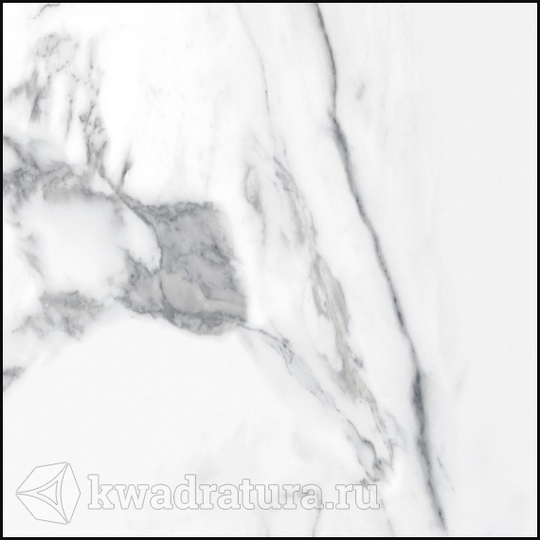 Керамогранит Gresse Ellora Zircon белый мрамор GRS01-15 60х60 см