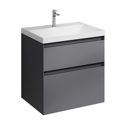 Тумба с раковиной Grossman Меркадо 60 графит матовая подвесная