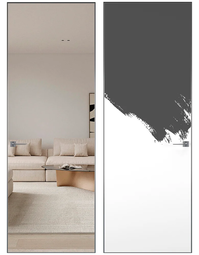 Скрытая дверь невидимка Hausdoors Инвизибл кромка матовый хром 4 стороны лицевая сторона зеркало/противоположная сторона под покраску