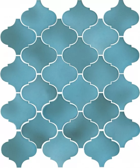 Настенная плитка Kerama Marazzi Арабески голубой 26x30 см 65005