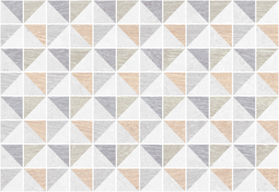 Настенная плитка Керамин Киото 7Д декор треугольники 27,5х40 см