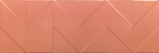 Настенная плитка Керамин Танага 6Д декор оранжевый 25х75 см сатинированная