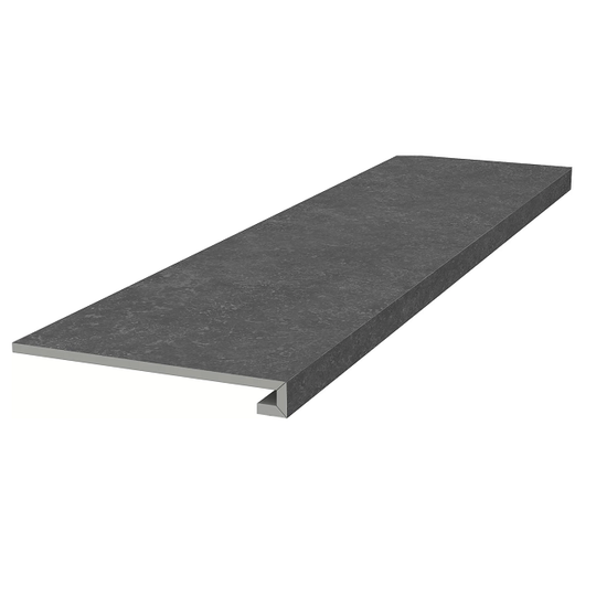 Ступень клееная фронтальная Kerama Marazzi Касабланка HP антрацит 33x119,5 см ректификат KM6012G0141RGCF