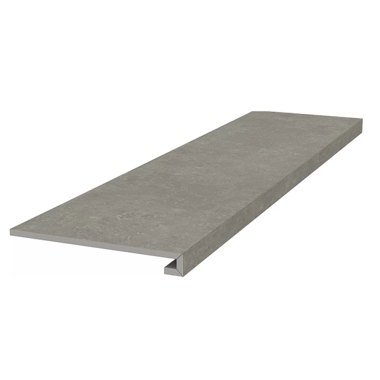 Ступень клееная фронтальная Kerama Marazzi Касабланка HP серый 33x119,5 см ректификат KM6012G0171RGCF