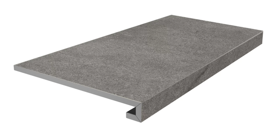 Ступень клееная фронтальная Kerama Marazzi Портленд серый темный 33x80 см ректификат KM8080G0051RGCF