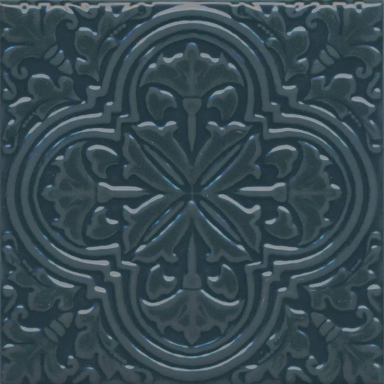 Декор Kerama Marazzi Фес бирюзовый темный 15x15 см KMD3STA004BN