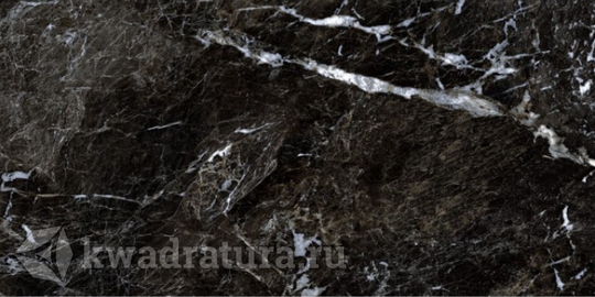 Керамогранит Gresse Simbel Carbon мрамор черно-белый GRS05-03 60х120 см