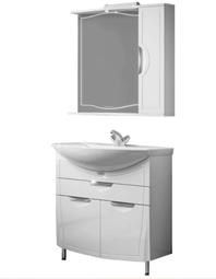 Комплект мебели для ванной Alavann Monaco 80 белый