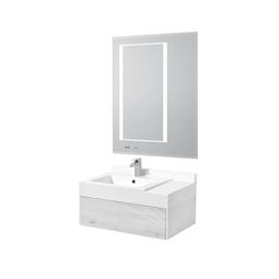 Комплект мебели для ванной Акватон Сакура 80 ольха наварра/белый глянец