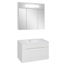 Комплект мебели для ванной Aqua de Marco Olivia 80 белый подвесной 1 ящик