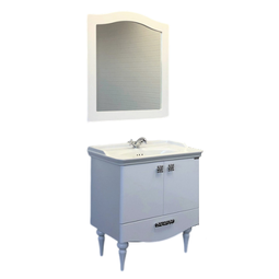 Комплект мебели для ванной Comforty Монако 80-2 белый глянец
