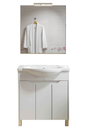 Комплект мебели для ванной Alavann Crystal 75 белый