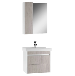 Комплект мебели для ванной Домино Fest 60 Uno дуб серый подвесной