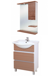 Комплект мебели для ванной Onika ЭЛИТА 60.13 штрокс коричневый